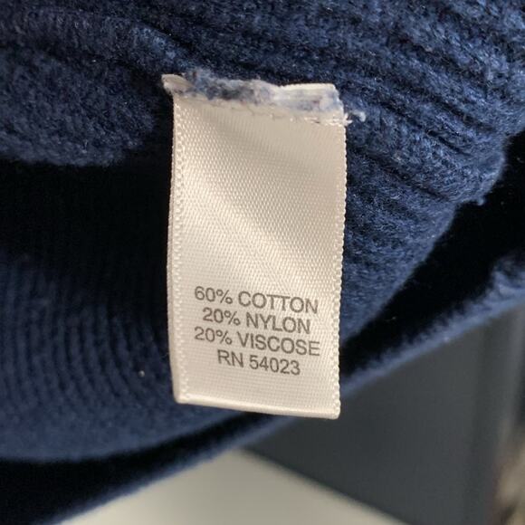 Banana Republic Men’s V-Neck Sweater Blue Size S - Picture 4 of 5